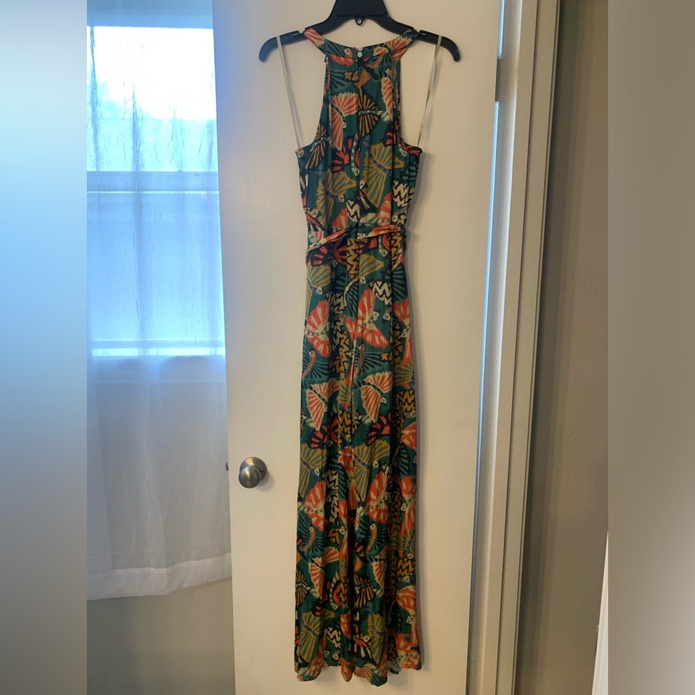 Anthropologie Farm Rio printed halter jumpsuit - Picture 3 of 5